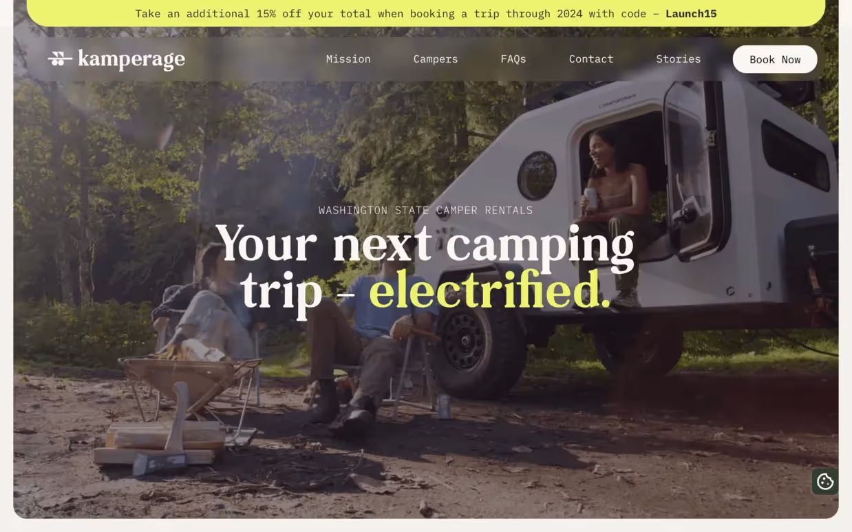 Kamperage website